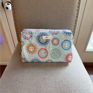 Scout “Big Mouth Make-Up Bag” in Sun Pattern